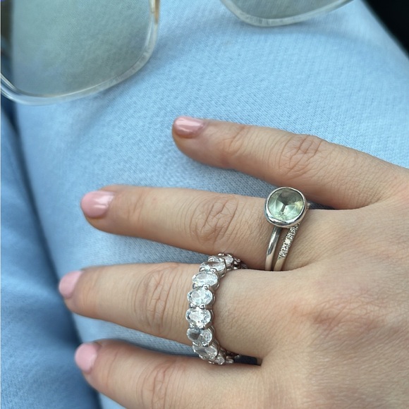 Lisa Eldridge Oval Prasiolite ring - Picture 5 of 5